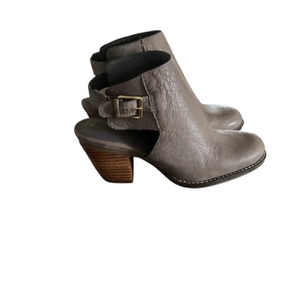 Cole Haan Pippa Grey Leather Booties 6 - Picture 5 of 7